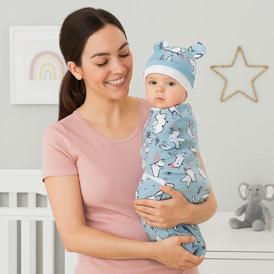 Couverture-emmaillotage-bleu-lapin
