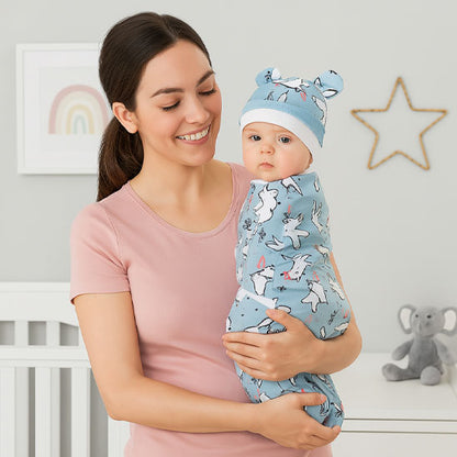 Couverture-emmaillotage-bleu-lapin