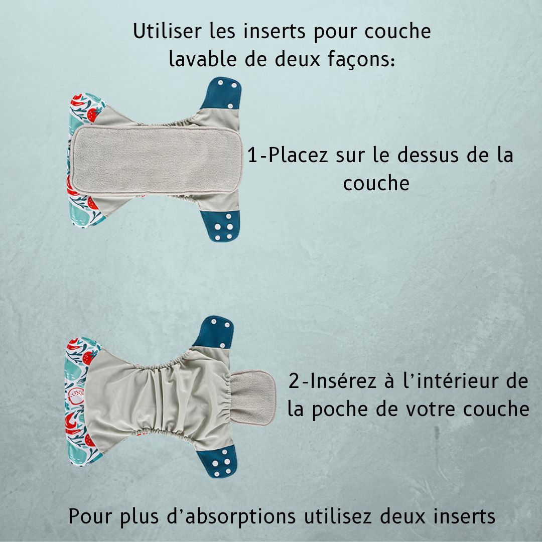 Insert couche lavable | Microfibre™ - Coucou Bout'chou