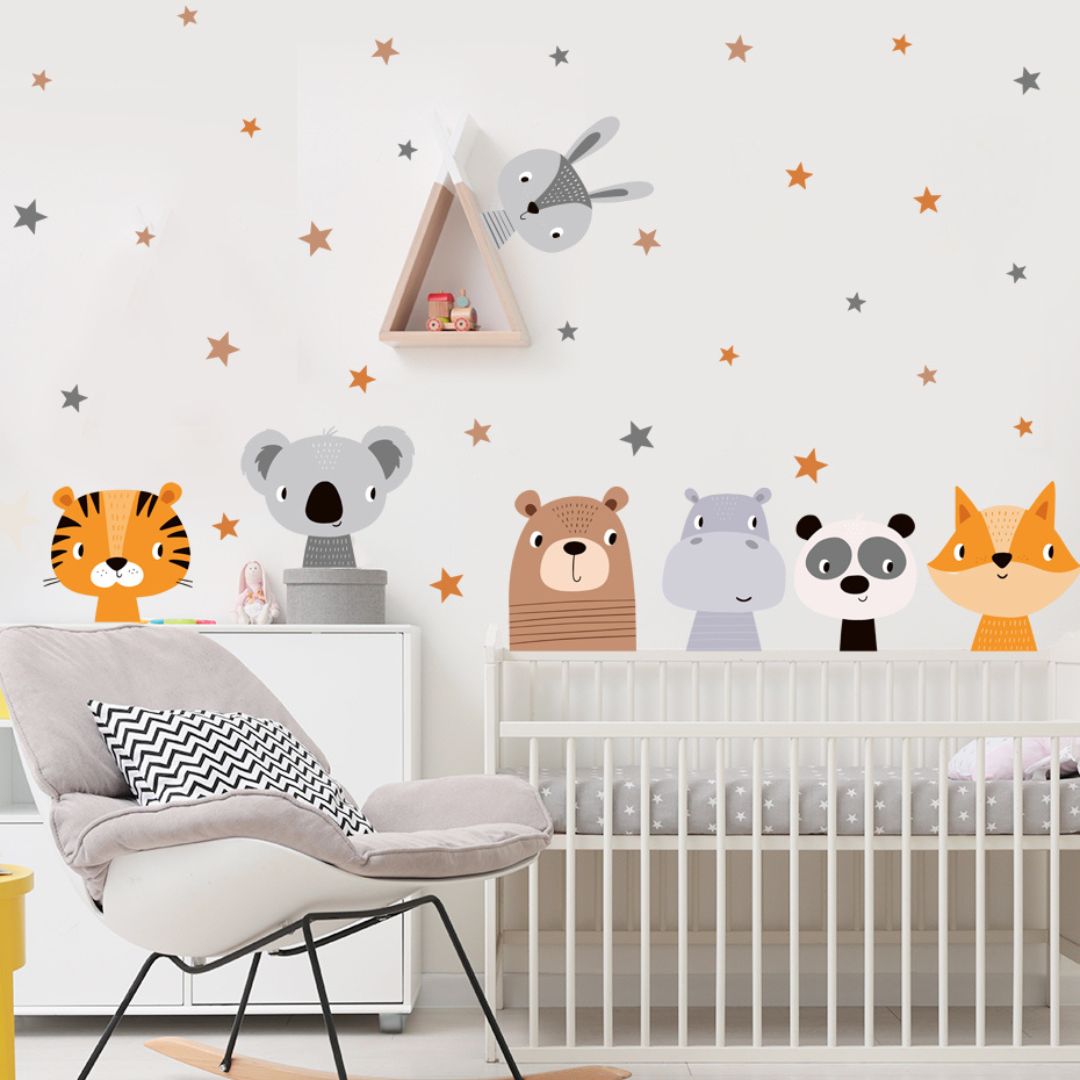 chambre-bebe-stickers-animaux