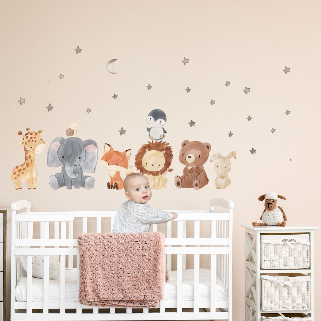 chambre-bebe-stickers-jungle