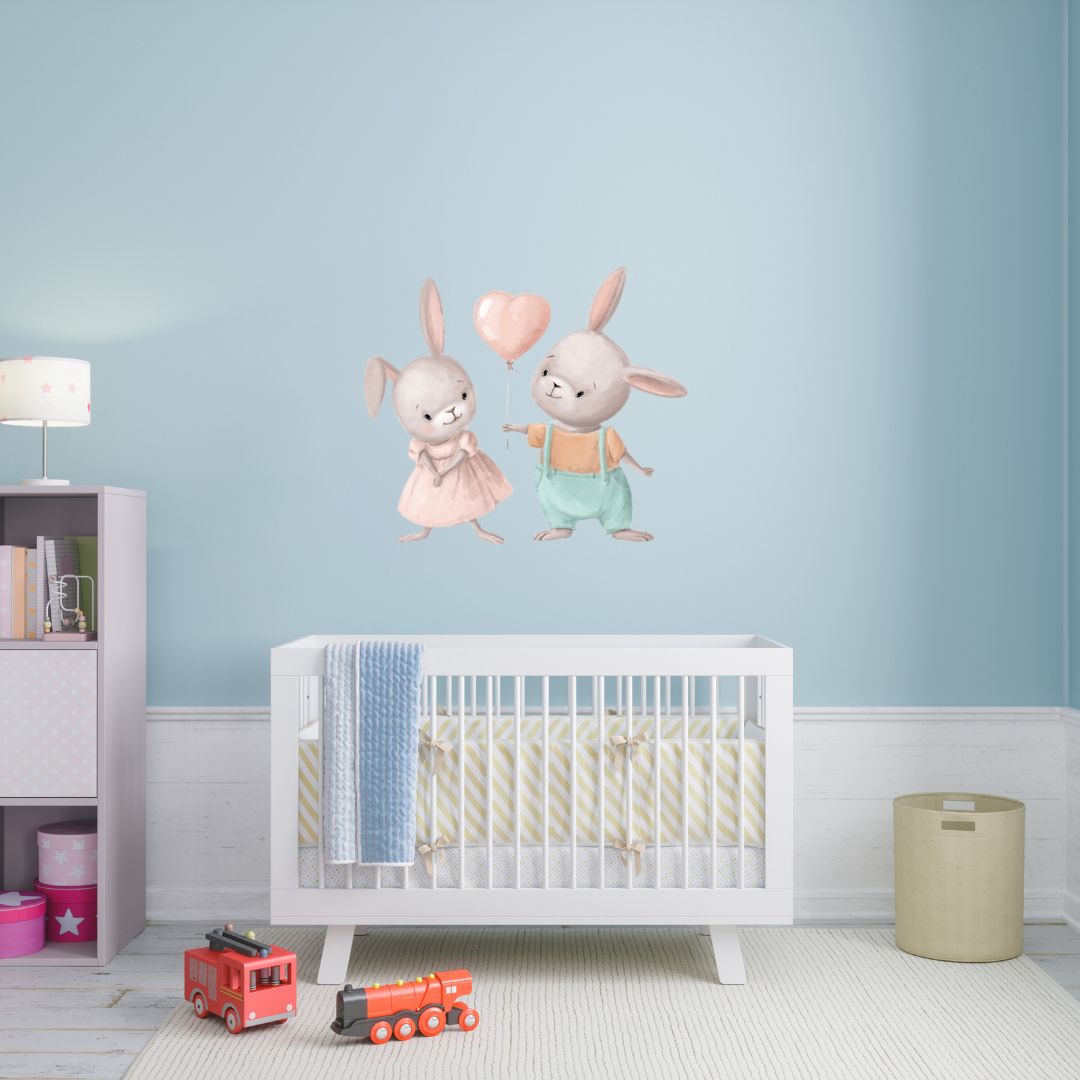 chambre-bebe-stickers-lapins