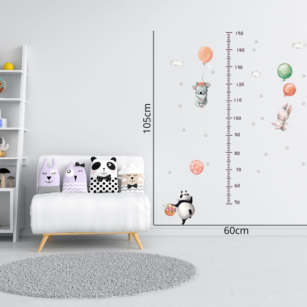 chambre-bebe-stickers-règle-croissance-dimension