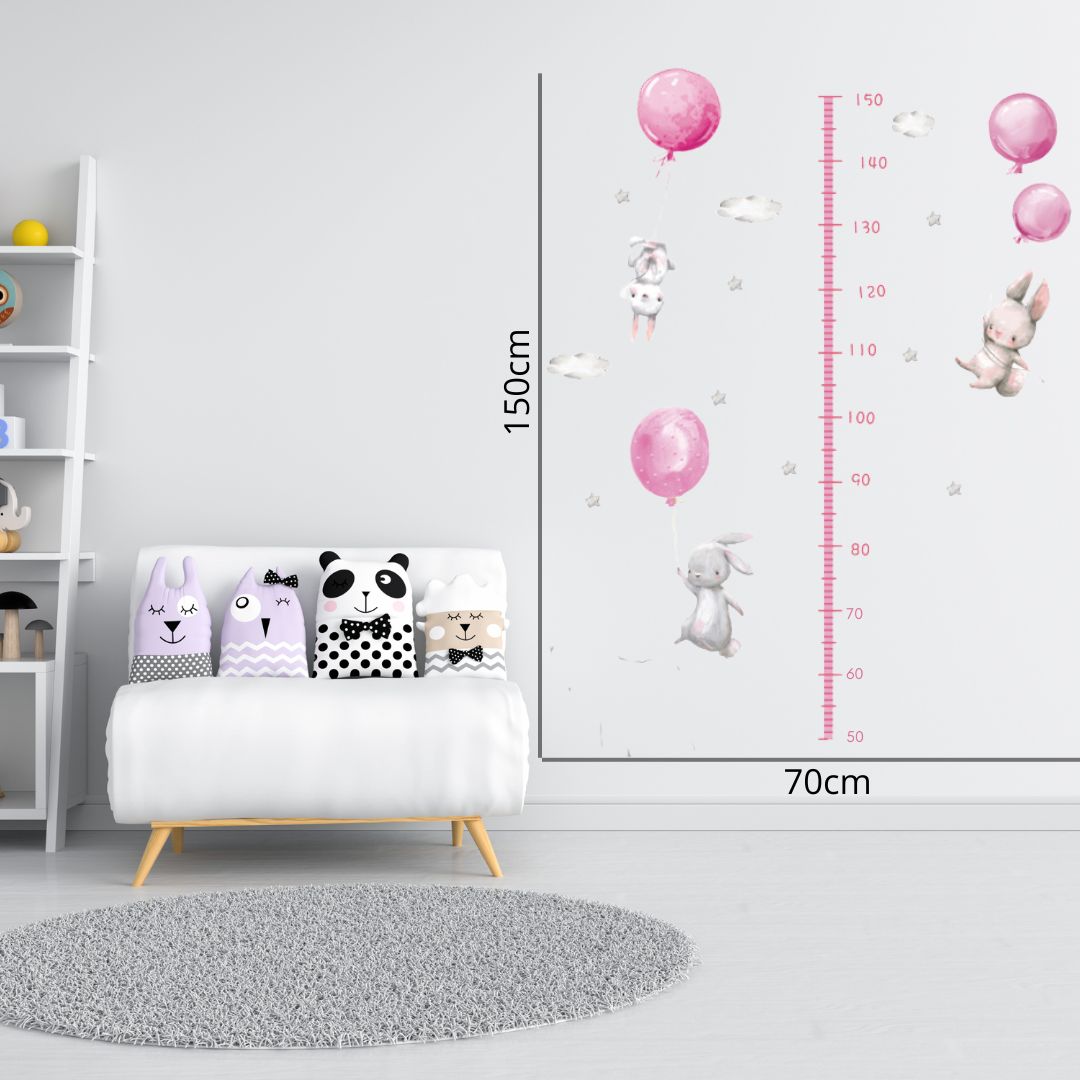 chambre-bebe-stickers-rose-dimension